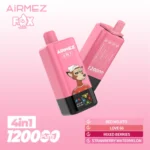 Airmez Fox 4in1 120000 zaciągnięć jednorazowy e papieros czerwona mojito Love 66 owoce leśne truskawka arbuz