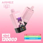 Airmez Fox 4in1 120000 zaciągnięć jednorazowy e papieros trusk malina trusk kiwi trusk lód brzoskwinia mango arbuz