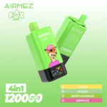 Airmez Fox 4in1 120000 zaciągnięć jednorazowy e papieros wiśnia Love 66 owoce leśne lemoniada winogrono lód