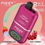 Fizzy Twins 50000 zaciągnięć jednorazowy e papieros truskawka lód i musująca wiśnia