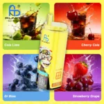 Fumot Eco 4in1 80000 zaciągnięć jednorazowy e papieros cola lim wiś cola Dr Blue trusk winogr grafika produktu kwadrat