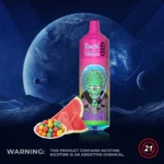 Fumot RandM Tornado 9000 zaciągnięć jednorazowy e papieros arbuz guma bal produkt i opakowanie format kwadratowy grafika