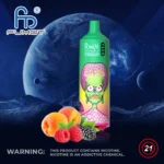 Fumot RandM Tornado 9000 zaciągnięć jednorazowy e papieros brzosk ow leśne produkt i opakowanie kwadrat grafika