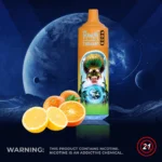 Fumot RandM Tornado 9000 zaciągnięć jednorazowy e papieros cytryna limonka produkt i opakowanie format kwadratowy