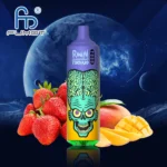 Fumot RandM Tornado 9000 zaciągnięć jednorazowy e papieros trusk mango produkt i opakowanie format kwadratowy grafika