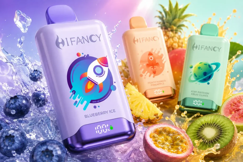 HIFANCY SPACE 50000 zaciągnięć jednorazowy e papieros ustnik i obudowa urządzenia