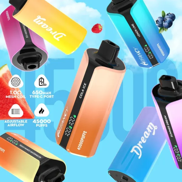 Hifancy Dream 45000 zaciągnięć jednorazowy e papieros grafika produktu format kwadratowy Hifancy Dream 45000 zaciągnięć jednorazowy e papieros grafika produktu format kwadratowy