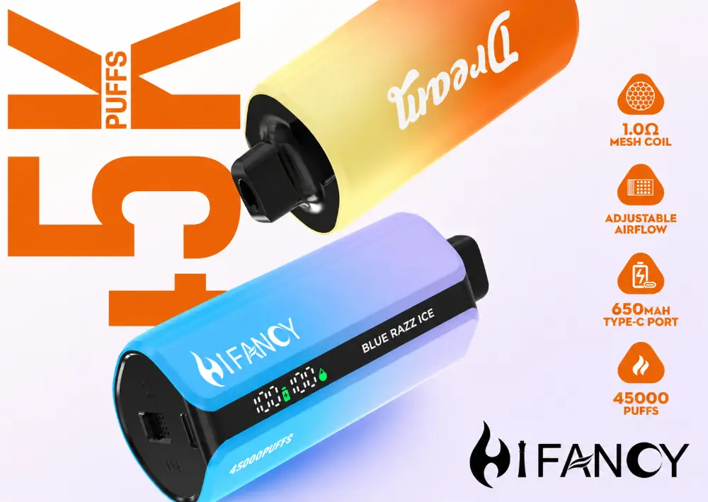 Hifancy Dream 45000 zaciągnięć jednorazowy e papieros grafika produktu format poziomy grafika Hifancy Dream 45000 zaciągnięć jednorazowy e papieros grafika produktu format poziomy grafika