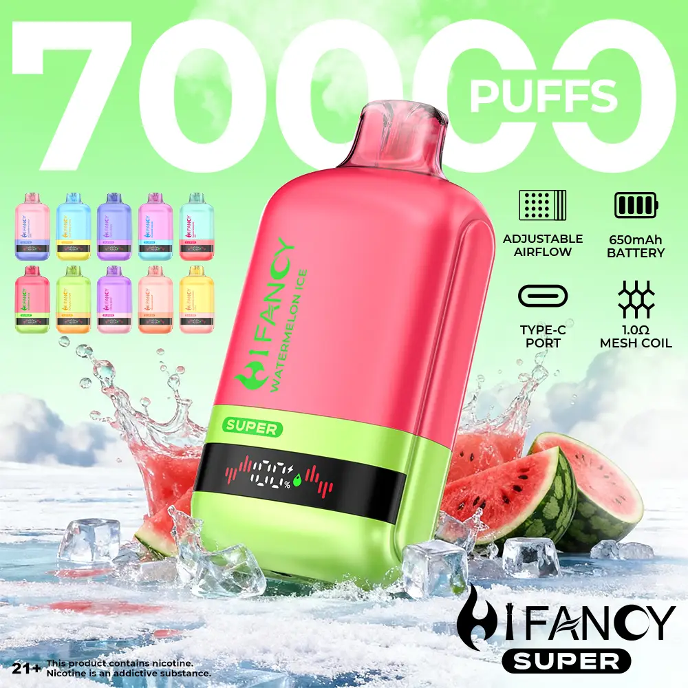 Hifancy Super 70000 zaciągnięć jednorazowy e papieros grafika produktu format kwadratowy materiał produktowy Hifancy Super 70000 zaciągnięć jednorazowy e papieros grafika produktu format kwadratowy materiał produktowy