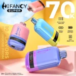 Hifancy Super 70000 zaciągnięć jednorazowy e papieros grafika produktu format kwadratowy wizualizacja