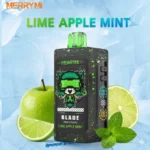 Merry Mi Blade 30000 zaciągnięć jednorazowy e papieros limonka jabłko mięta grafika produktu format kwadratowy grafika