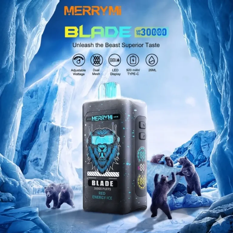 Merry Mi Blade 30000 zaciągnięć jednorazowy e papieros napój energetyczny